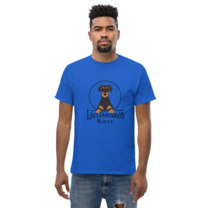 Men's royal blue T-Shirt featuring the LDR logo