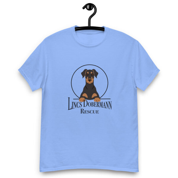 Lincs Dobermann Rescue Mens Classic Tee Shirt - Carolina Blue