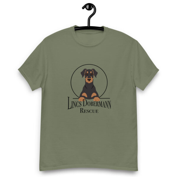 Lincs Dobermann Rescue Mens Classic Tee Shirt - Military Green