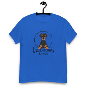 Lincs Dobermann Rescue Mens Classic Tee Shirt - Royal Blue