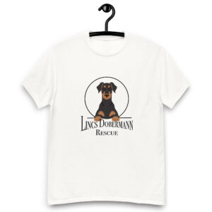 Lincs Dobermann Rescue Mens Classic Tee Shirt - White