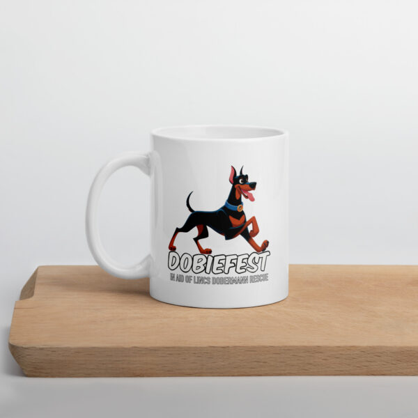 Dobiefest White glossy mug - Image 2