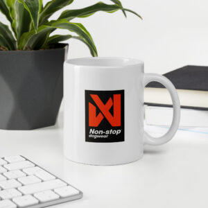 Dobiefest White glossy mug